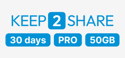 Keep2share Premium Pro 30 Days