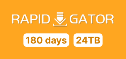 Rapidgator Premium 180 Days 24TB