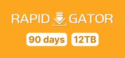 Rapidgator Premium 90 Days 12TB