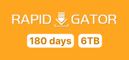 Rapidgator Premium 180 Days 6TB
