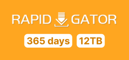 Rapidgator Premium 365 Days 12 TB